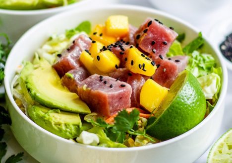 Avocado Ranch Poke Bowls
