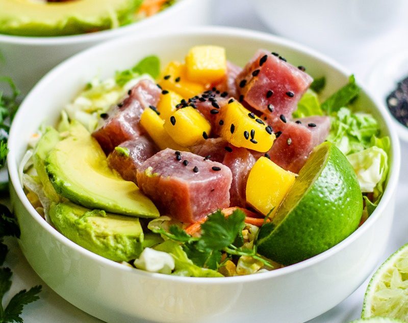 Avocado Ranch Poke Bowls