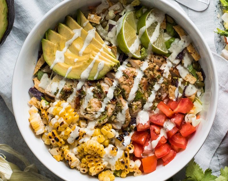 Mexican Chimichurri Chicken Salad