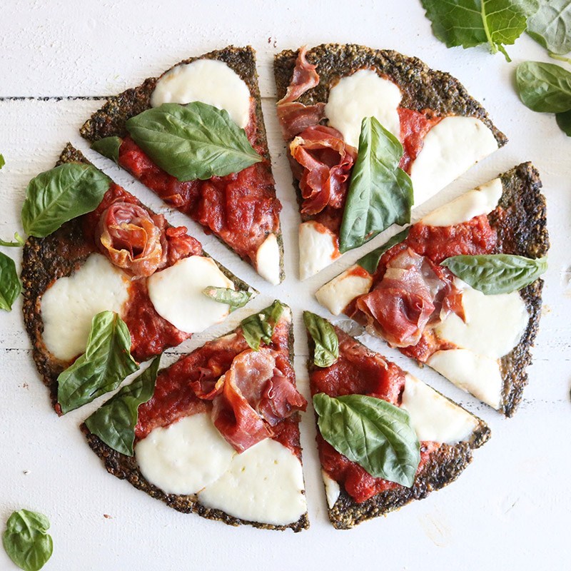 Spinach + Kale Crust Pizza