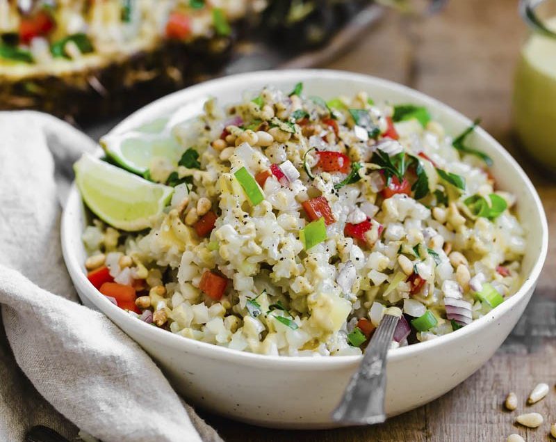 Thai Cauliflower Rice Salad