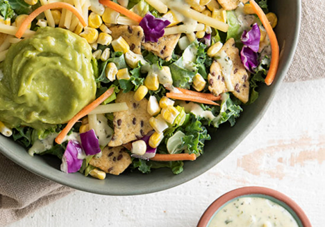 Avocado Ranch Chop Kit with Chicken Skewers