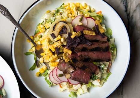 Smoked Ribeye and Grilled Vegetable Salad