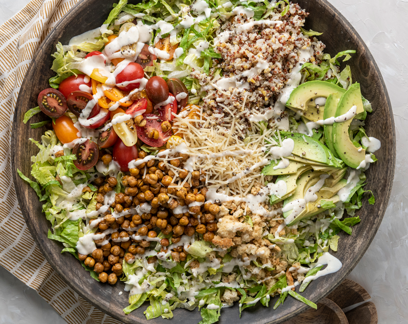 Chickpea and Quinoa Caesar Salad GSF Fresh